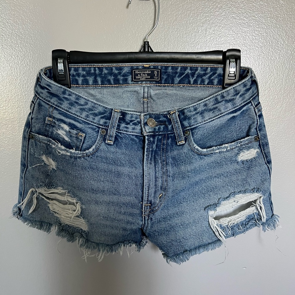 Abercrombie & Fitch Harper Mid Rise Jean Short